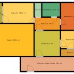 Szeged, Rókus városrészen, eladó egy 12 lakásos társasház IV. emeletén 78 nm-es, 2+1- es, konyha+ étkezős, beépített előtérrel, 